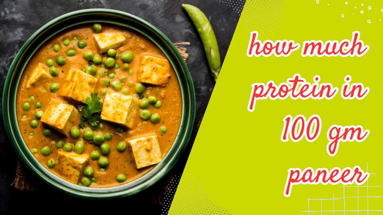 how much protein in 100 gm paneer